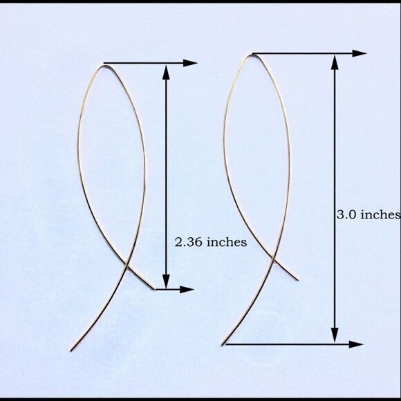 Black Fish Threader Earrings  - Picture 4 of 4